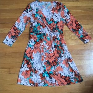 Beautiful Anne Klein Size L Floral Wrap Dress